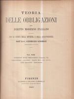 Teoria delle obbligazioni vol VIII