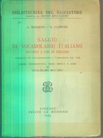 Saggio di vocabolario italiano secondo l'uso di Firenze