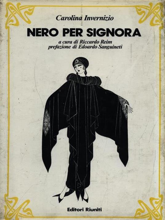 Nero per signora - Carolina Invernizio - copertina