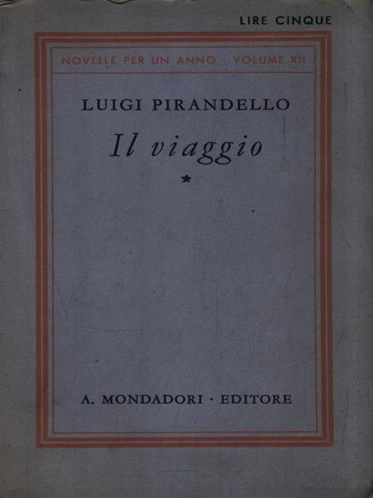 Il viaggio - Luigi Pirandello - copertina