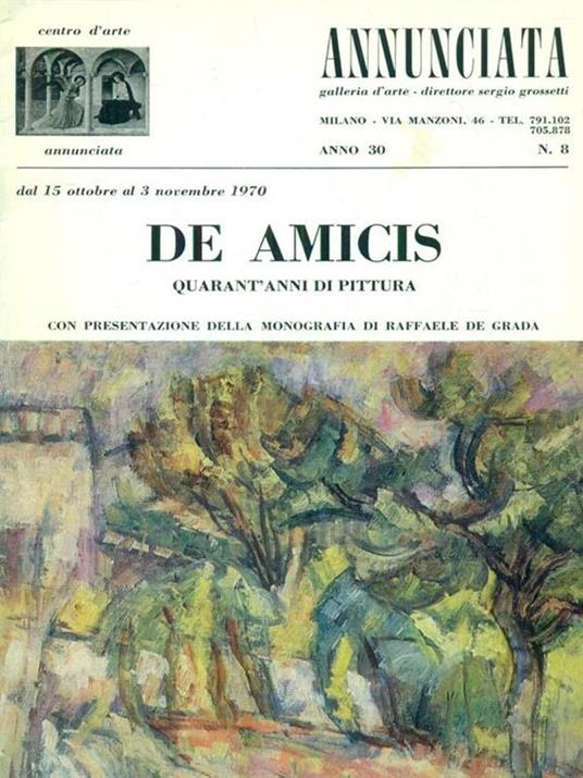 De Amicis Quarant'anni di pittura -   - copertina