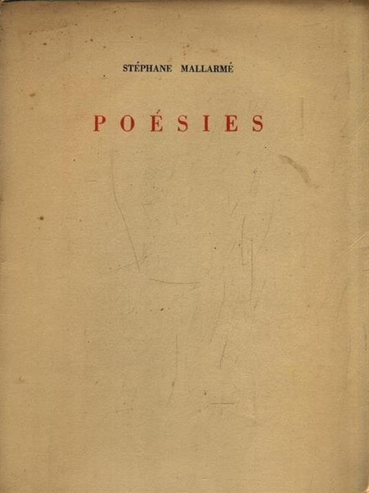 Poésies - Stephane Mallarmè - copertina