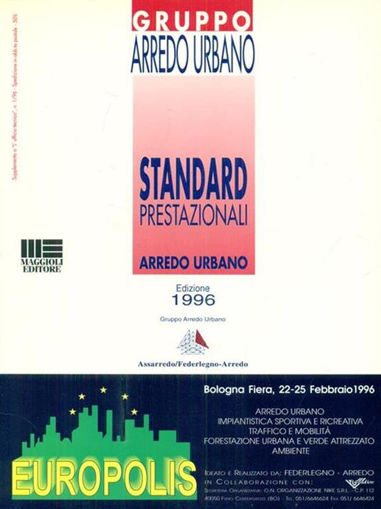 Gruppo arredo urbano. Standard prestazionali -   - copertina