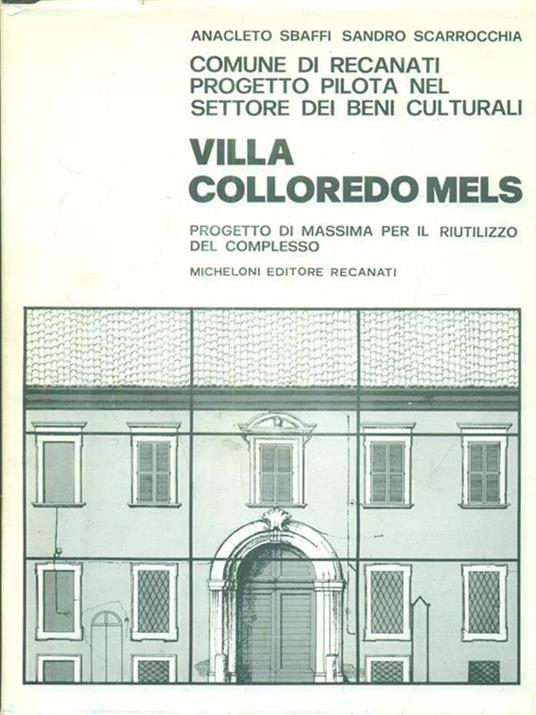 Villa Colloredo Mels - Anacleto Sbaffi - copertina