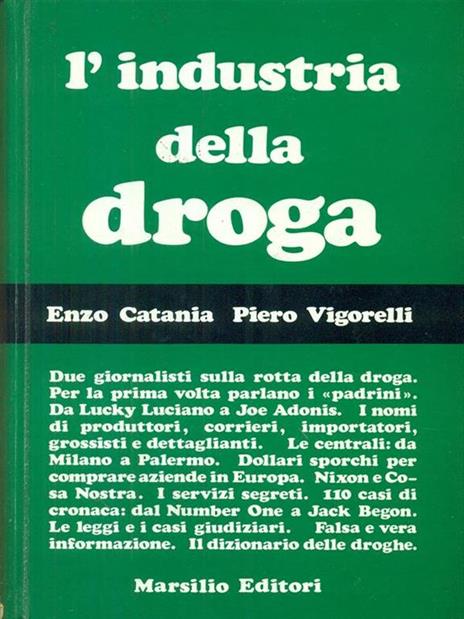L' industria della droga - Enzo Catania - copertina
