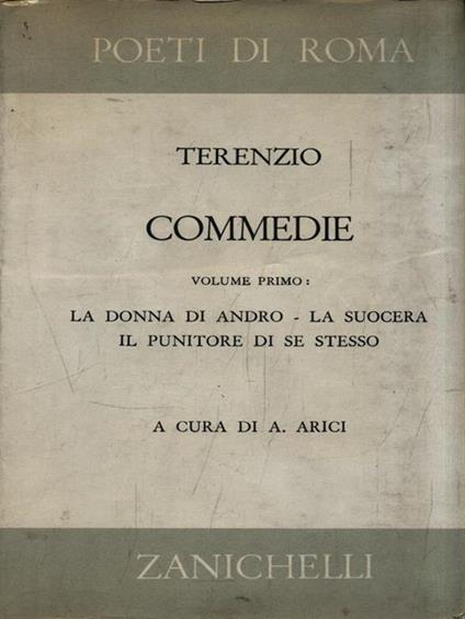 Commedie Volume I. La donna di Andro - La suocera - Il Puntore di se stesso - Publio Terenzio Afro - copertina