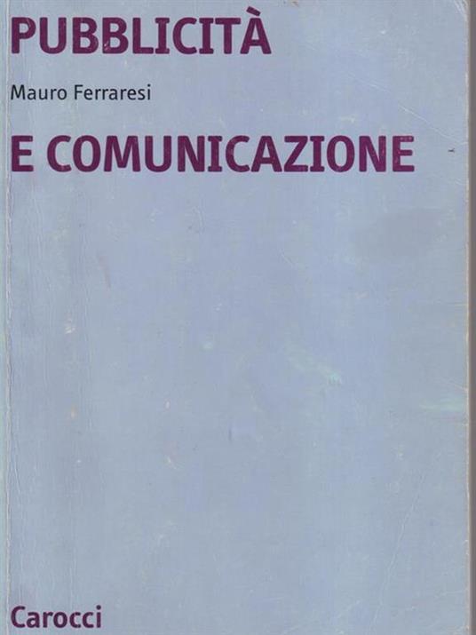 Pubblicitaà e comunicazione - Mauro Ferraresi - copertina