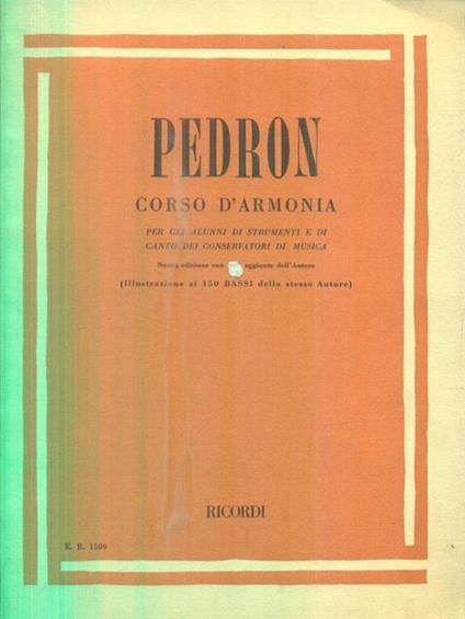 Corso d'armonia - Pedron - copertina