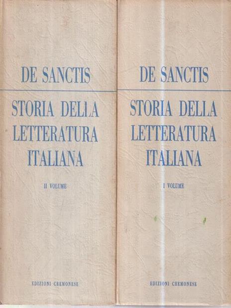 Storia della letteratura italiana 2 voll - De Sanctis - 2