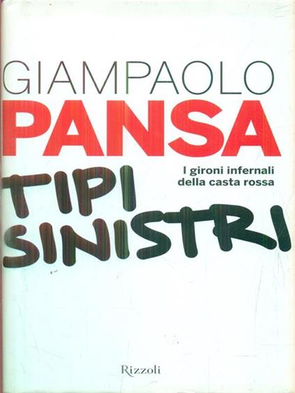 Tipi sinistri - Giampaolo Pansa - copertina