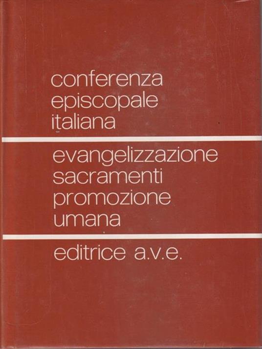 Evangelizzazione sacramenti promozione umana -   - copertina