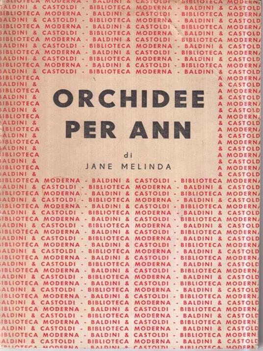 Orchidee per Ann - Jane Melinda - copertina