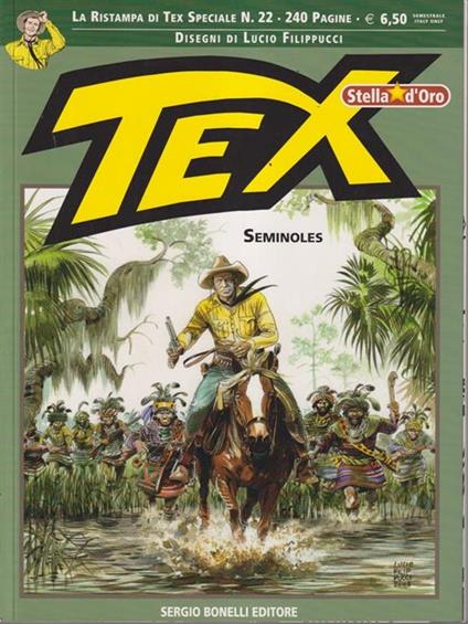 Tex Stella D'Oro N. 22. Seminoles - Gino D'Antonio - copertina