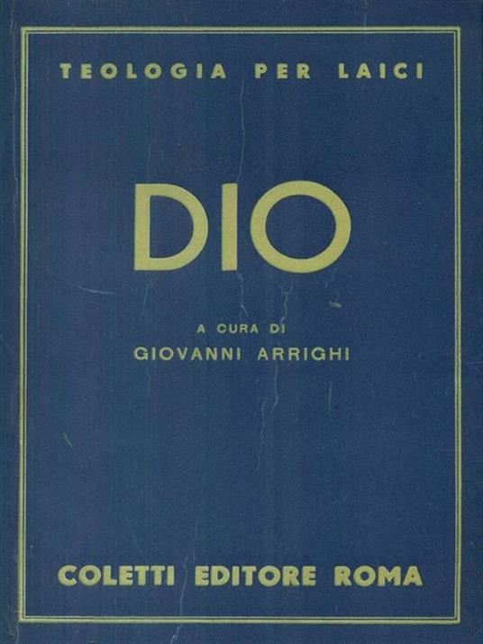 Dio - Giovanni Arrighi - copertina