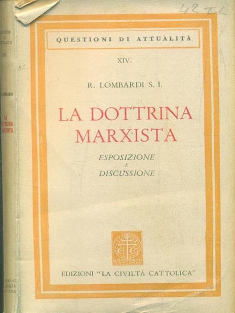 La dottrina marxista - Renato Lombardi - copertina