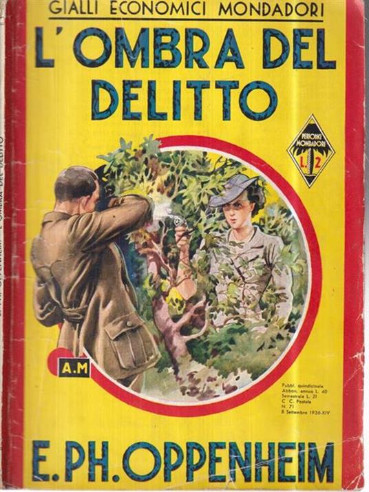 L' ombra del delitto - E. F. Oppenheim - copertina