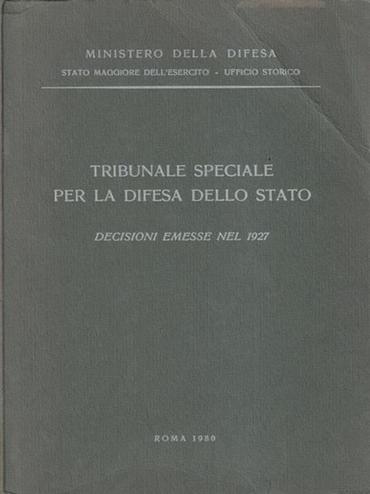 Tribunale speciale per la difesa dello Stato -   - copertina