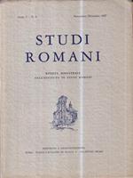 Studi romani. Anno V - N. 6 (Novembre-Dicembre 1957)