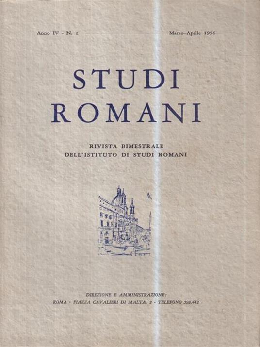 Studi romani. Anno IV - N. 2 (Marzo-Aprile 1956) - 2