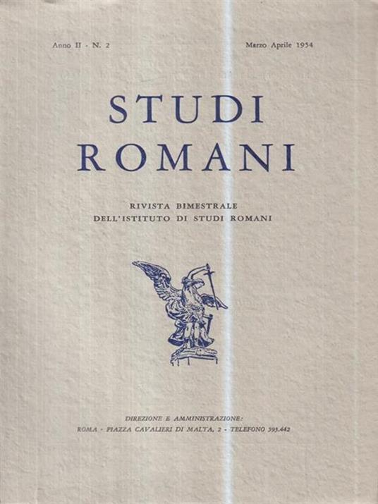 Studi romani. Anno II - N. 2 (Marzo-Aprile 1954) - 2