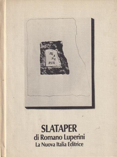 Slataper - Romano Luperini - copertina