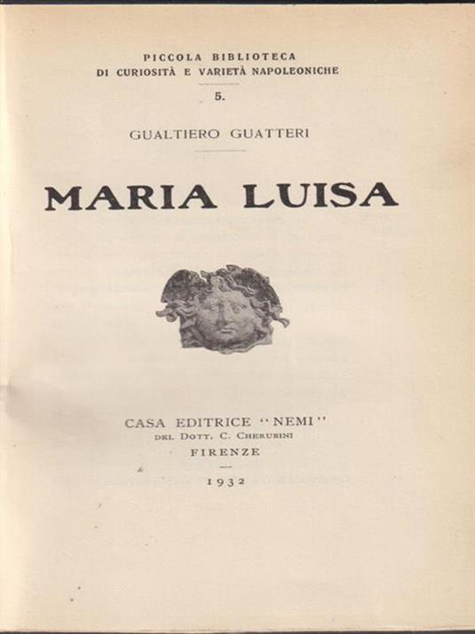 Maria Luisa - Gualtiero Guatteri - copertina