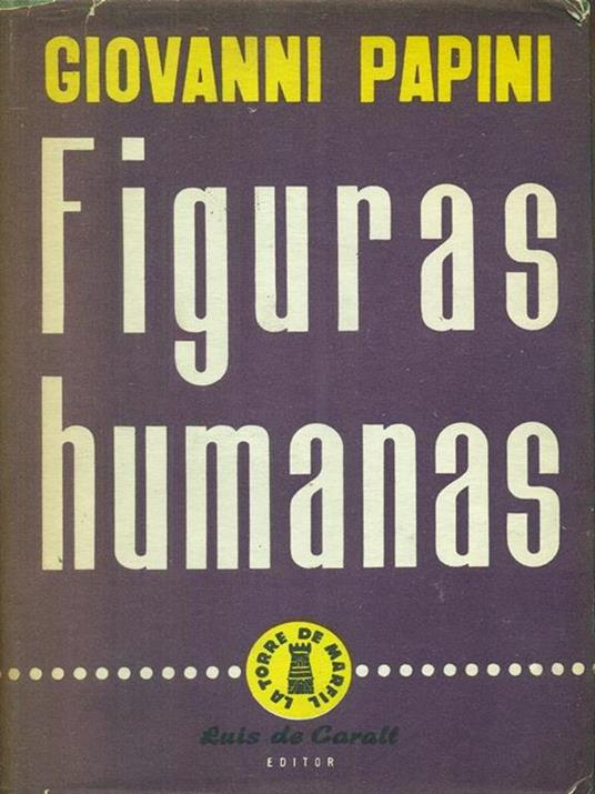 Figuras humanas - Giovanni Papini - copertina