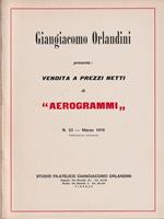 Vendita a prezzi netti di aerogrammi. n. 23, marzo 1970