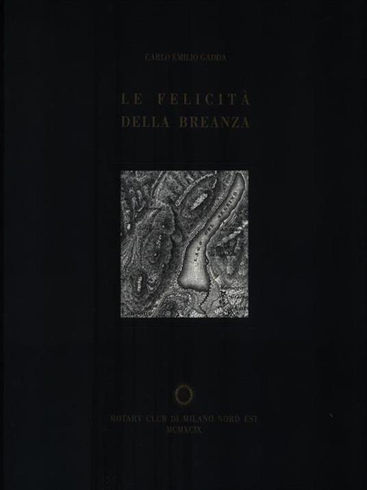 Le felicità della Breanza - Carlo Emilio Gadda - copertina