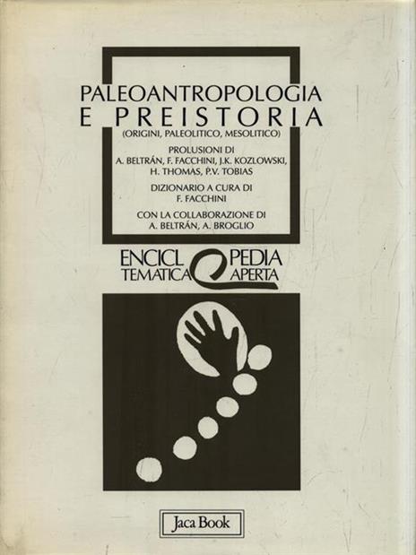 Paleoantropologia e preistoria. Origini, paleolitico, mesolitico - copertina