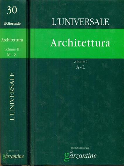 L' universale 29. 30 Architettura 2 vv - copertina