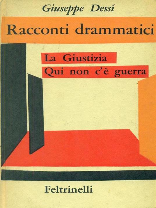 Racconti drammatici - Giuseppe Dessì - copertina