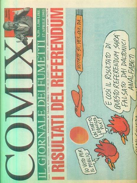 Comix. Il giornale dei fumetti n. 59/ 17 aprile 1993 -   - copertina