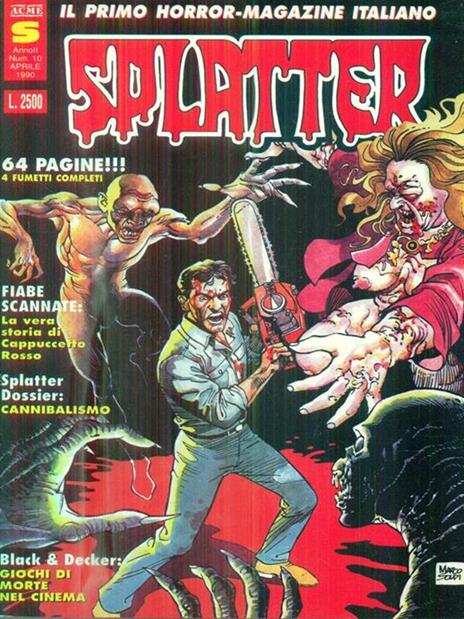 Splatter 10/ aprile 1990 -   - copertina