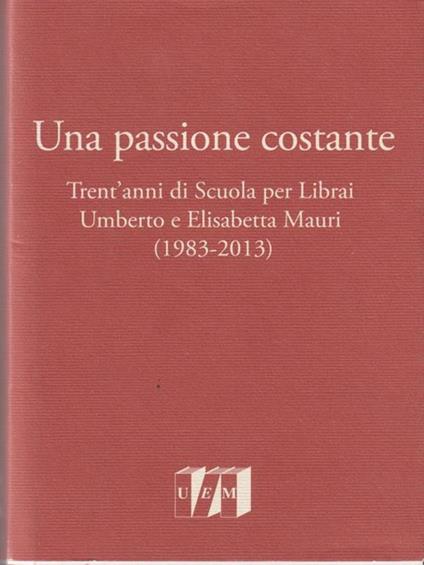 Una passione costante - copertina