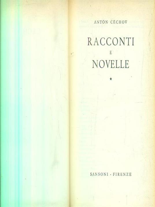 Racconti e novelle. Vol 1 - Anton Cechov - 2