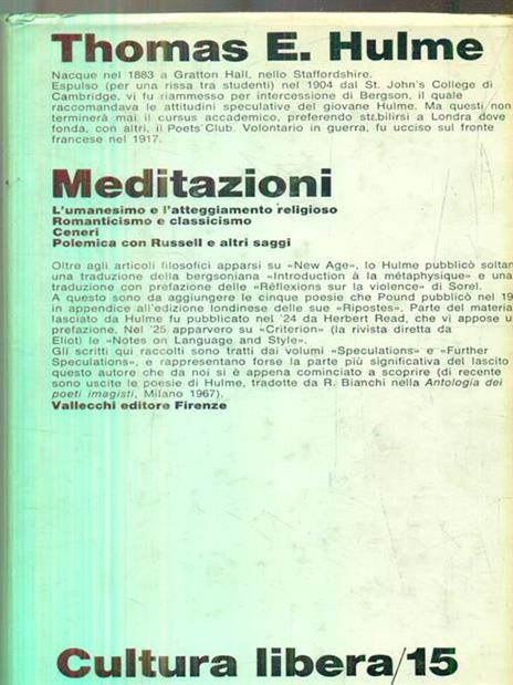 Meditazioni - Thomas E. Hulme - 2