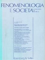 Fenomenologia e società 1/1995