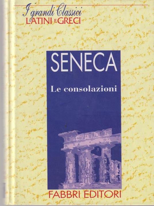 Le consolazioni - L. Anneo Seneca - copertina