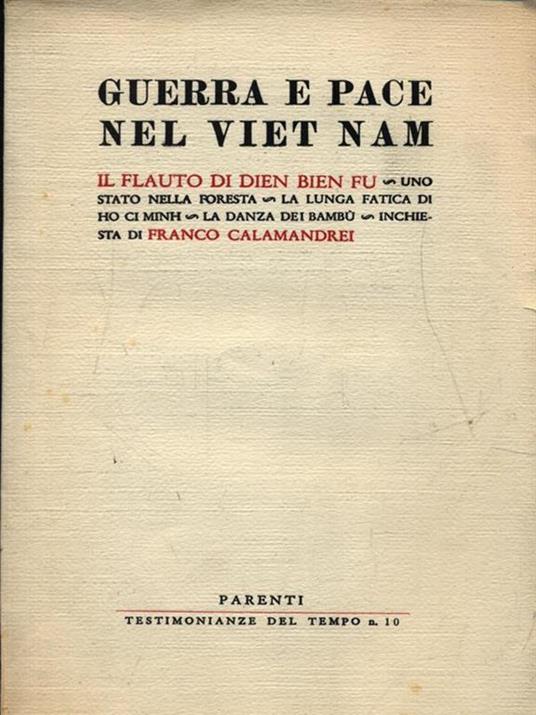 Guerra e pace nel Vietnam - Franco Calamandrei - copertina