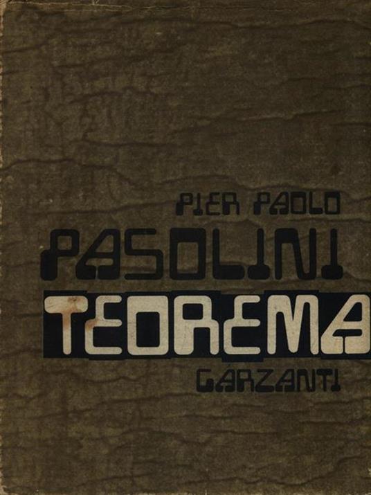 Teorema - Pier Paolo Pasolini - copertina