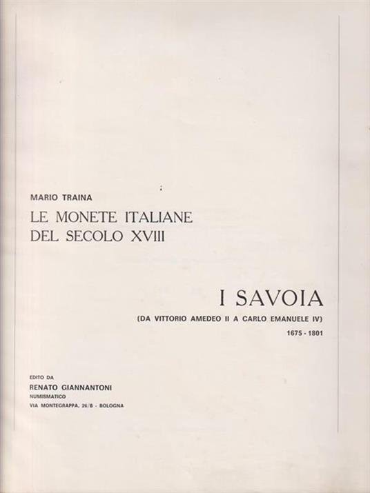 Le monete italiane del secolo XVIII - Mario Traina - 2