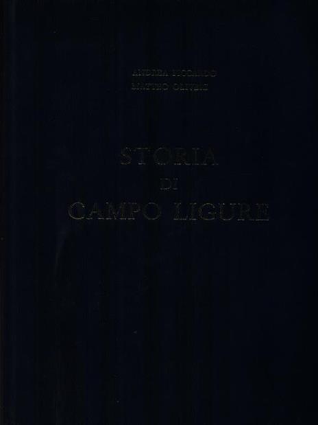 Storia di Campo Ligure - A. G. Piccardo - copertina