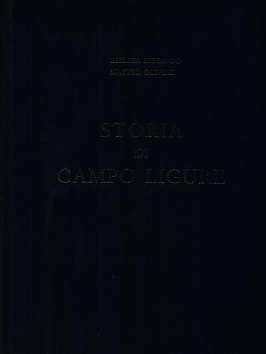 Storia di Campo Ligure - A. G. Piccardo - copertina