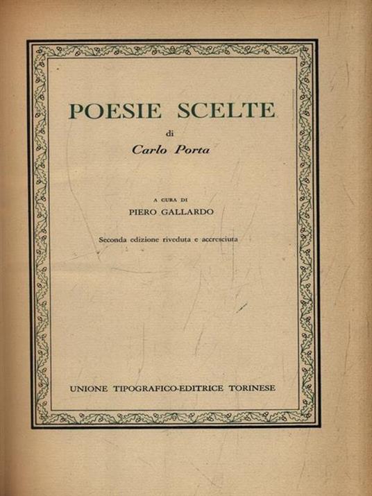 Poesie scelte - Carlo Porta - 2