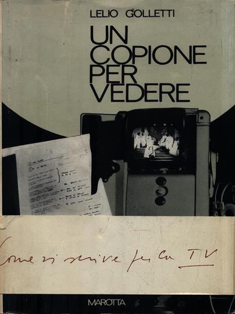 Un copione per vedere - Lelio Golletti - copertina