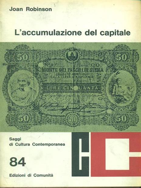 L' accumulazione del capitale - Joan Robinson - copertina