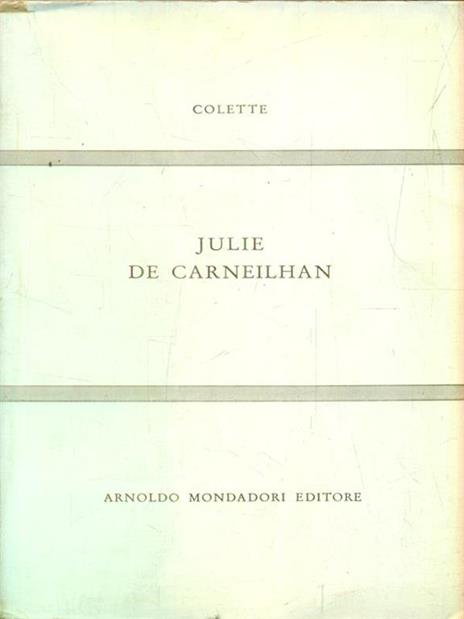 Julie de carneilhan - Colette - copertina