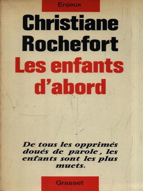 Les enfants d'abord - Christiane Rochefort - copertina