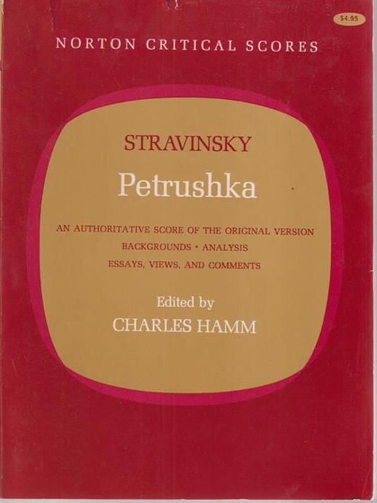 Stravinsky Petrushka - Charles Hamm - copertina